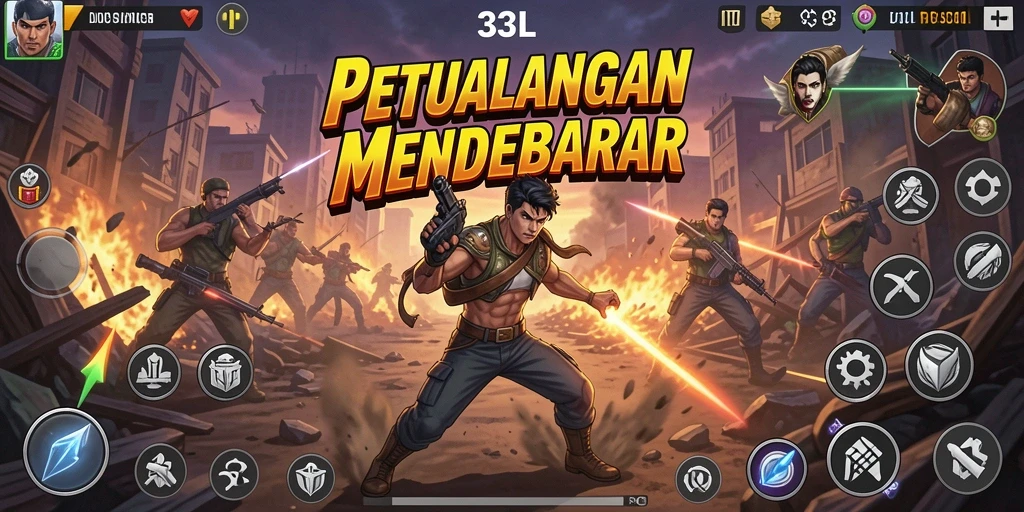 Tampilan gameplay menarik dari 33L yang penuh aksi.