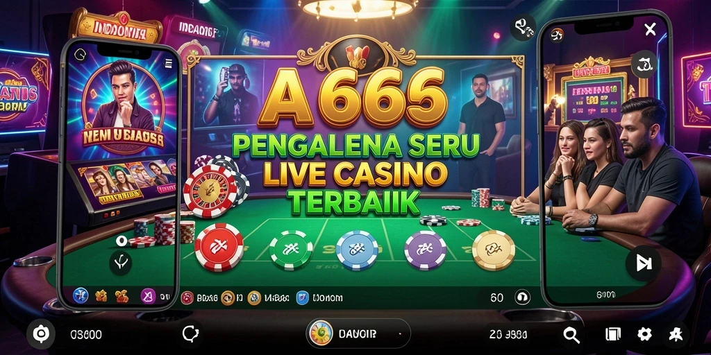 Tampilan menarik gameplay Live Casino dengan dealer profesional.