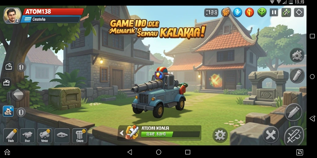 Tampilan gameplay ATOM138 yang menarik dan interaktif.