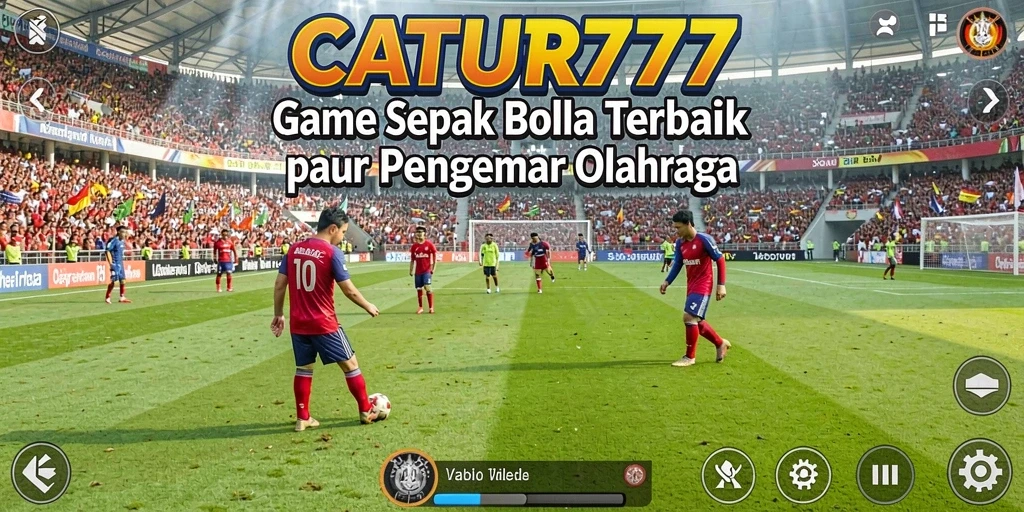 Gameplay seru dari CATUR777 dengan aksi sepak bola yang mendebarkan.