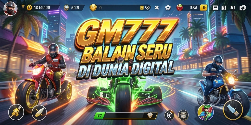 Tampilan menegangkan dalam balapan di GM777 yang memukau.