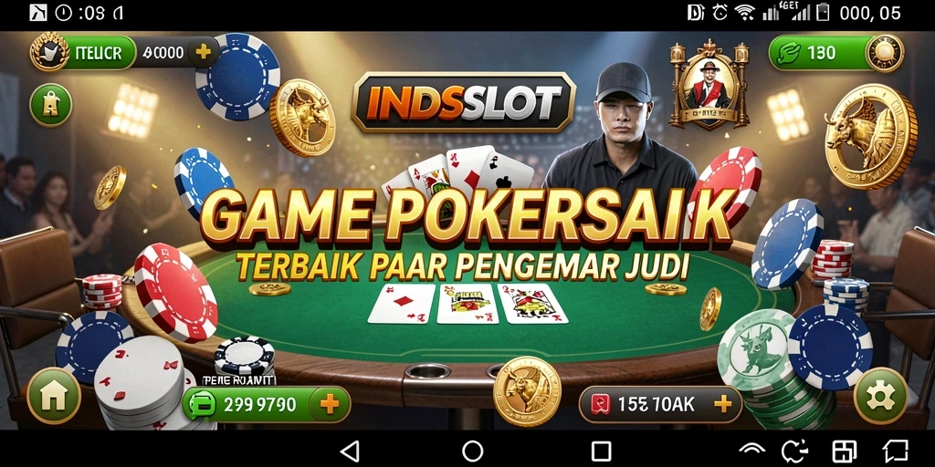 Tampilan seru gameplay Poker di INDSLOT yang menarik.