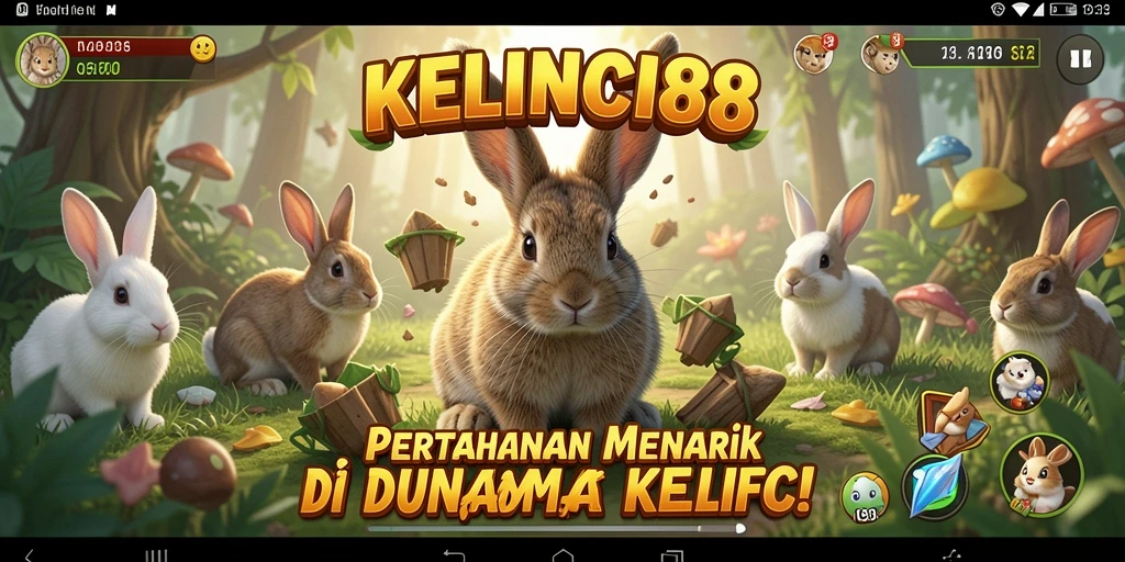 Tangkapan layar permainan KELINCI88 menunjukkan pertempuran yang seru dan strategis.