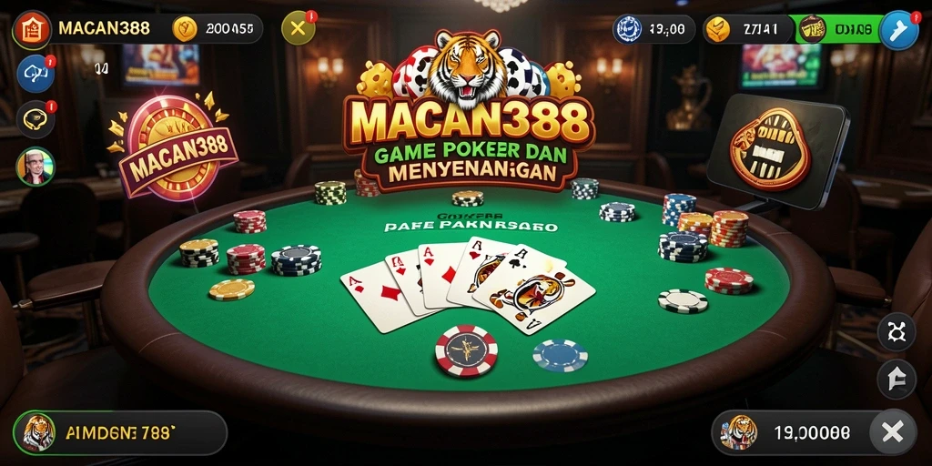 Tampilan gameplay poker yang menarik di MACAN388.