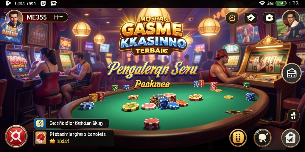Tampilan menarik dari gameplay Kasino di ME355 penuh aksi.
