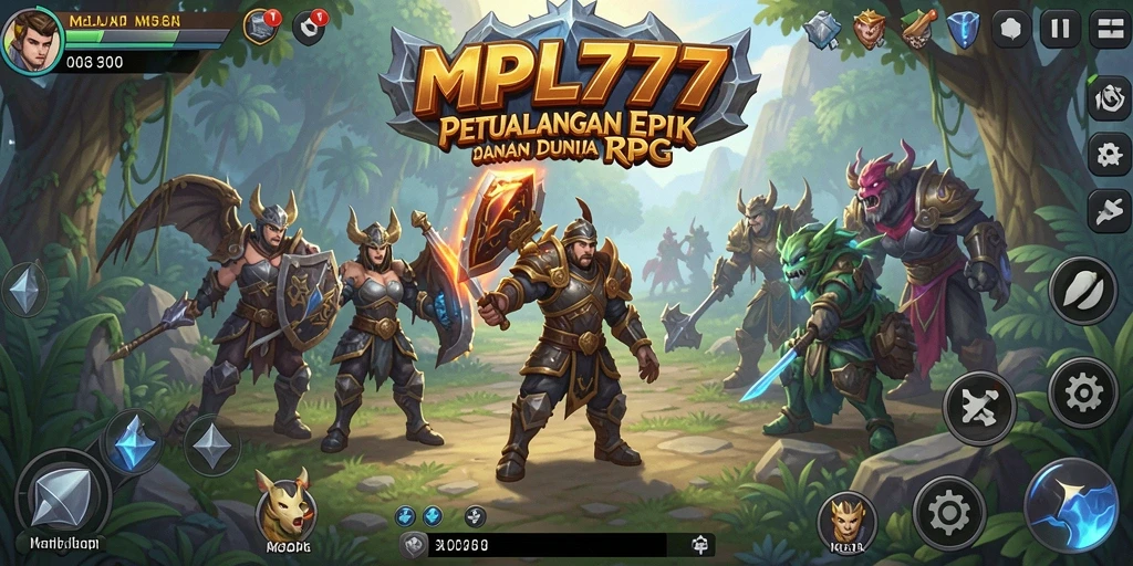 Tangkapan layar utama MPL777 menampilkan aksi seru dalam petualangan RPG.