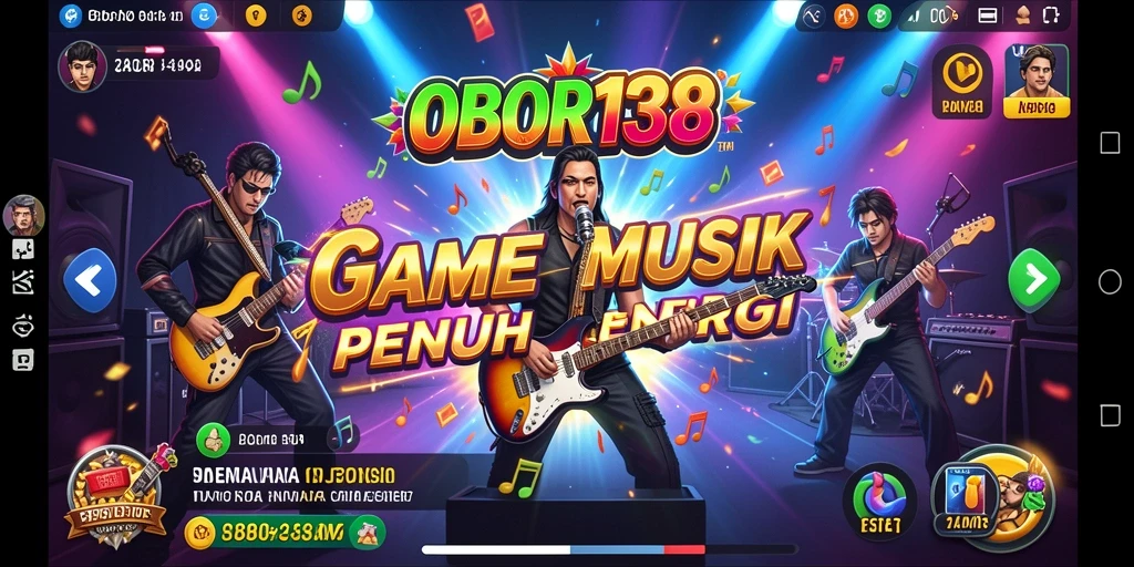 Tampilan gameplay OBOR138 dengan aksi musikal yang mengasyikkan.