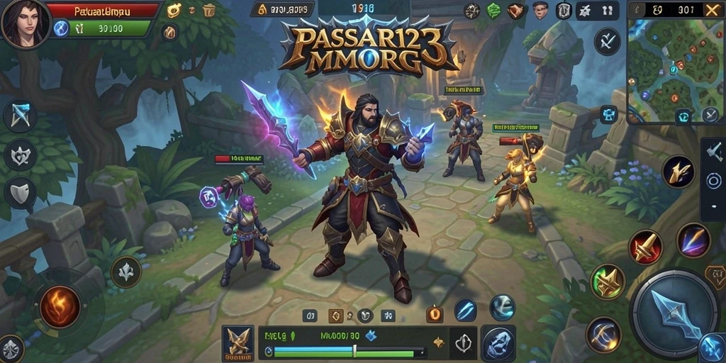 Screenshot utama PASAR123 menampilkan gameplay seru dan interaksi pemain.