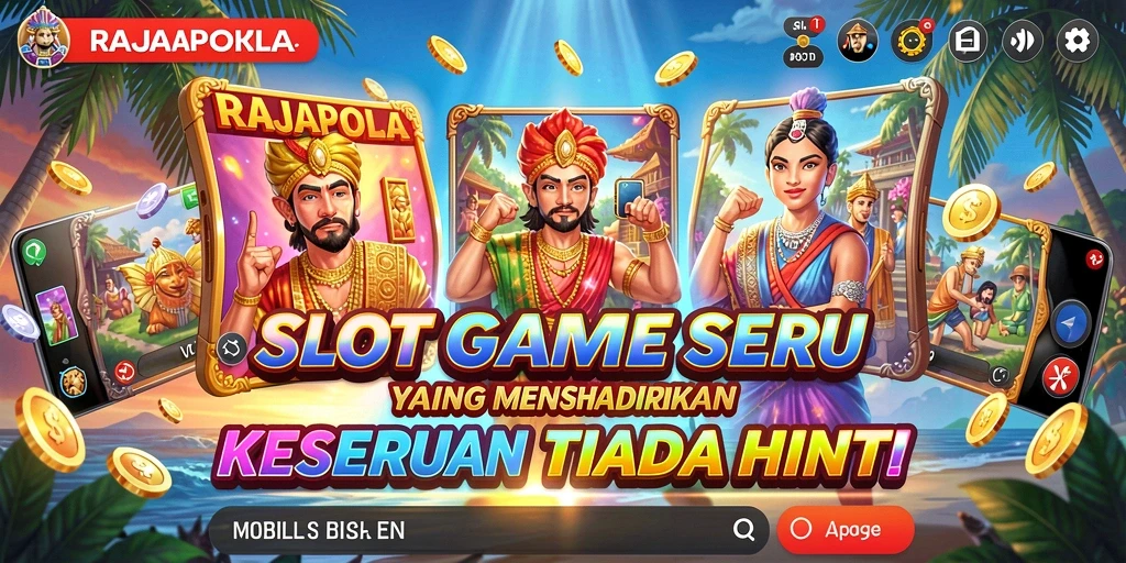 Tampilan gameplay seru di RAJAPOLA dengan fitur menarik.