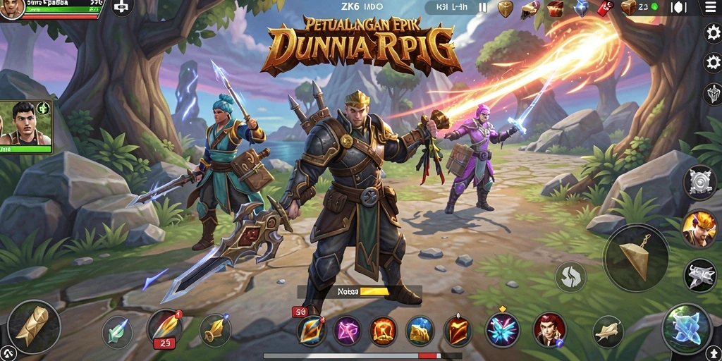 Tampilan gameplay ZK6 yang menarik dan mendetail.